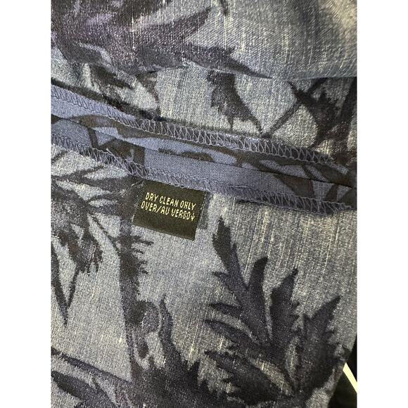 Vintage Linen Silk Tank Button Front Size 6 Grandmas Boho Blue Dana Buchman - Picture 5 of 11